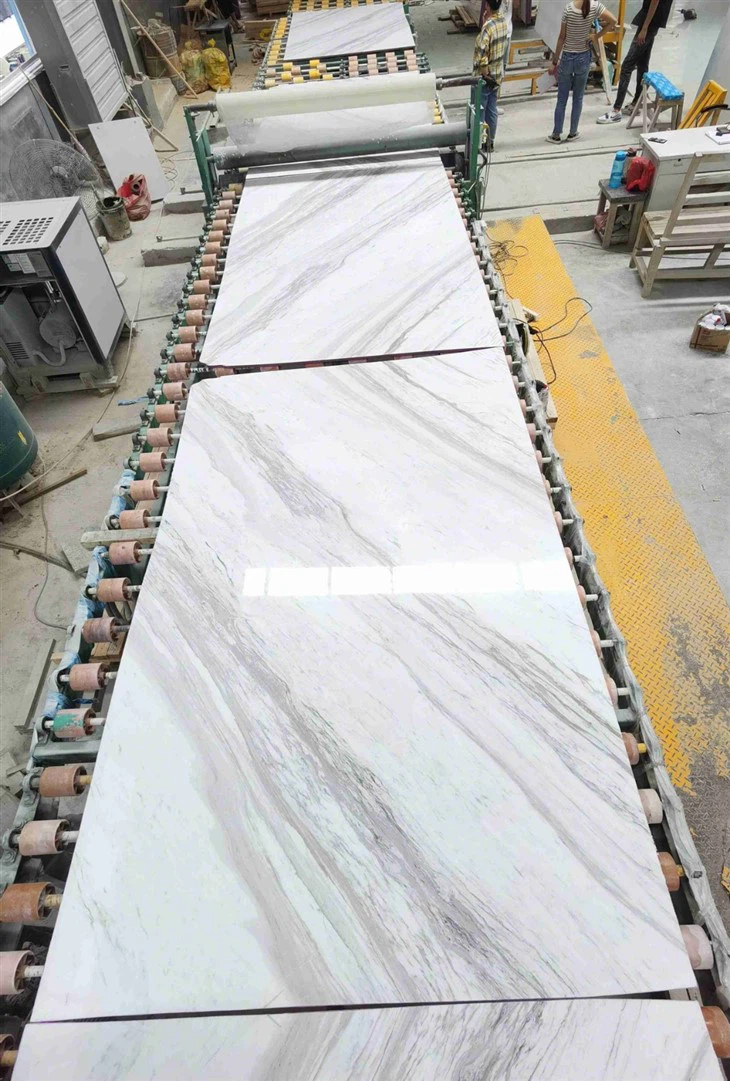 New Design Natural Stone White Volakas Marble Tile